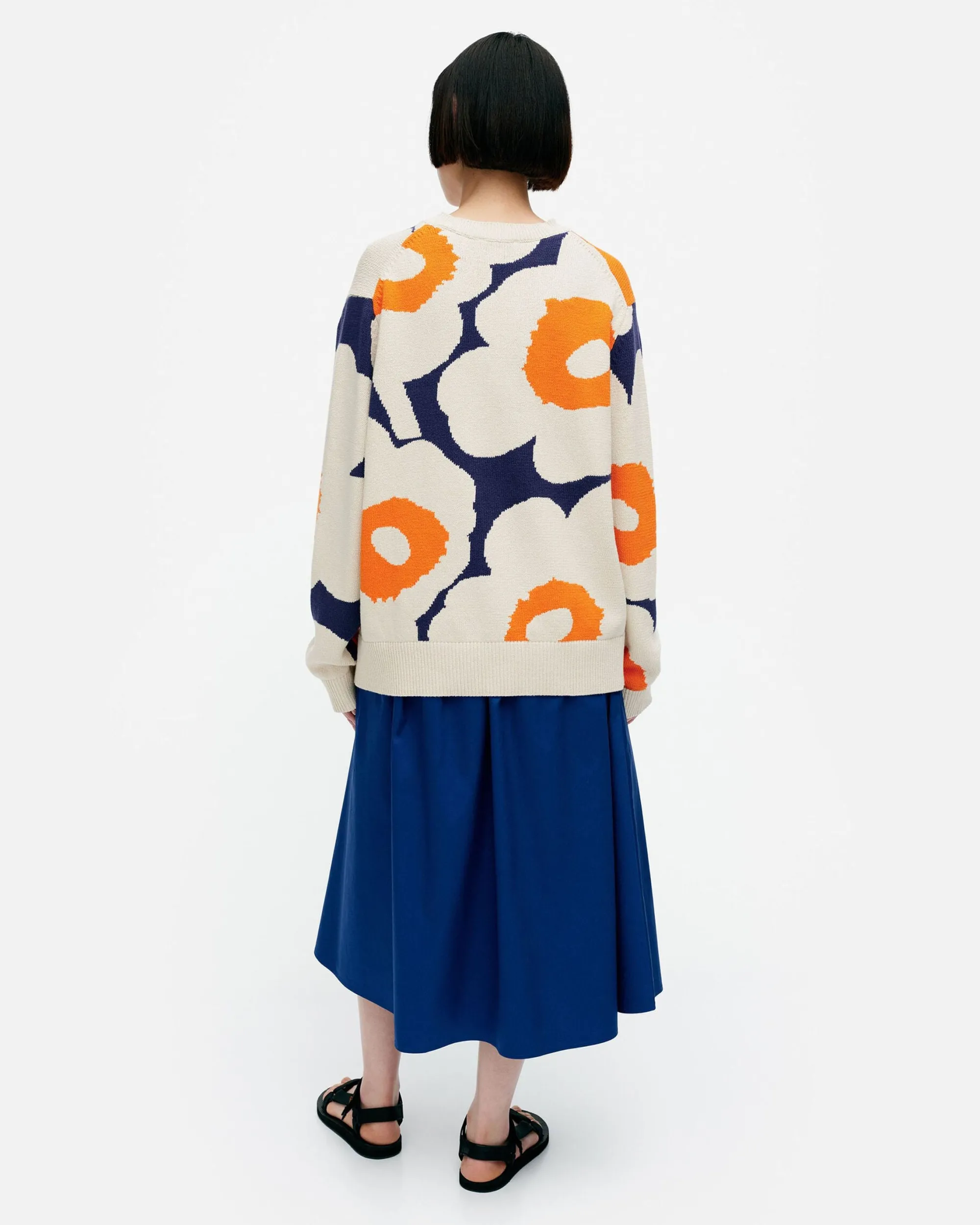 Marimekko Neuleet>Pu00E4Ivu00E4 Unikko Puuvillaneulepusero
