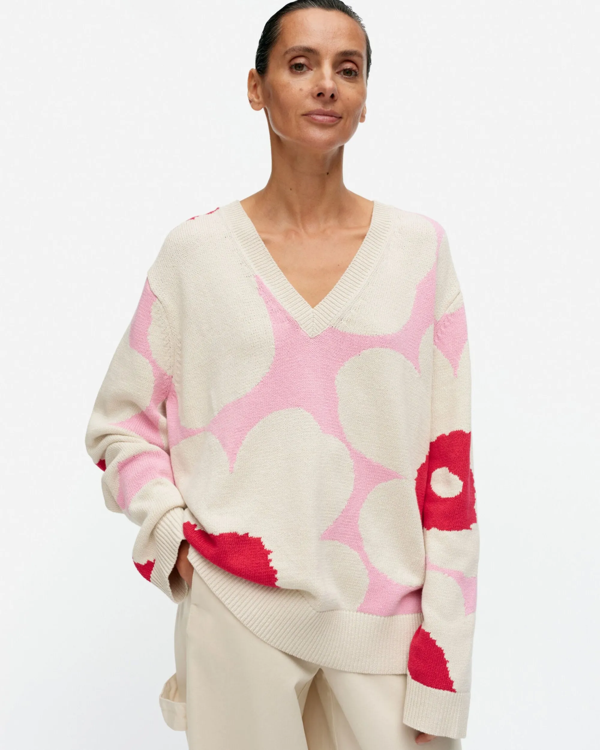 Marimekko Paidat Ja Tunikat>Pu00E4Ivu00E4 Unikko Puuvillaneulepusero