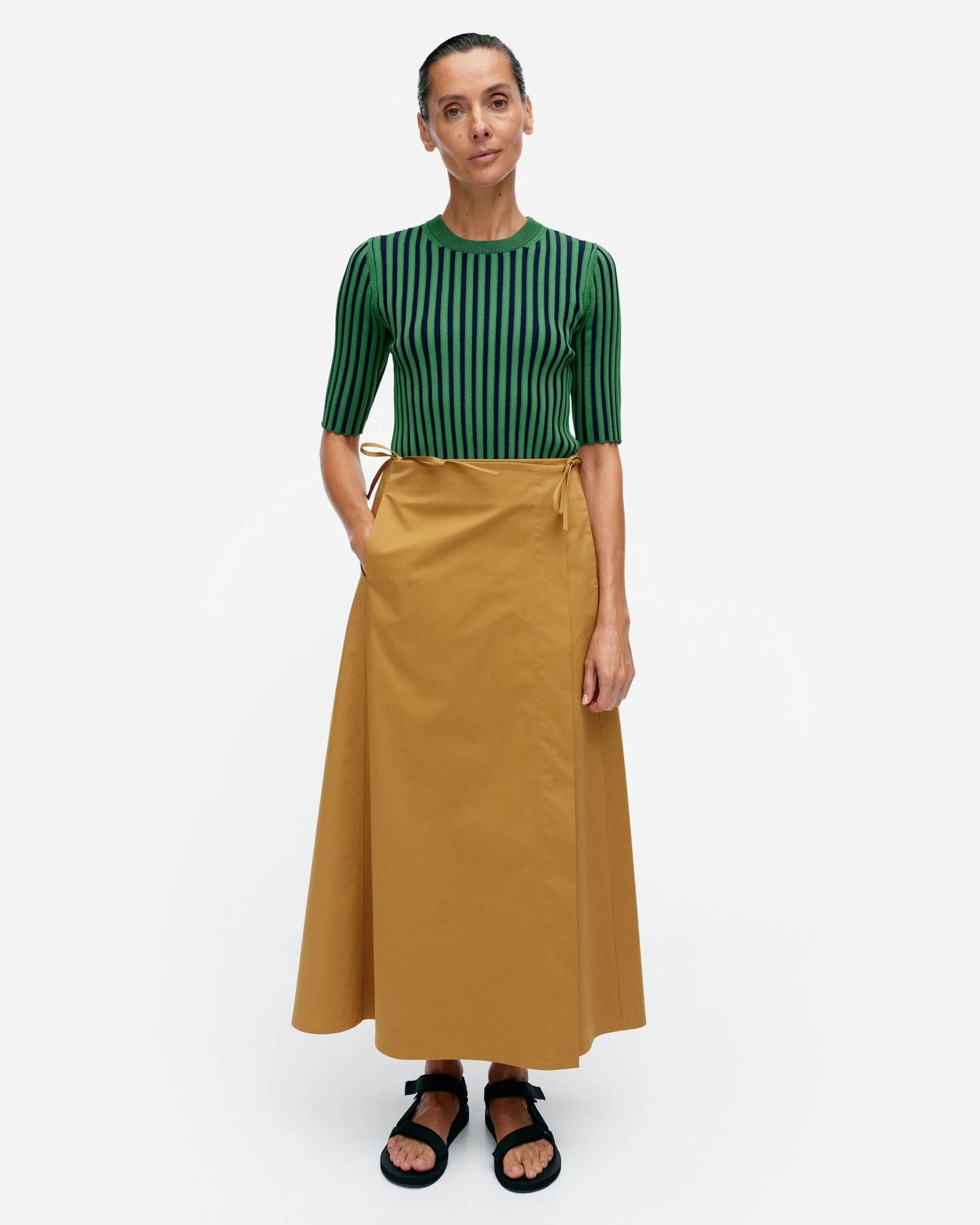 Marimekko Hameet>Raate Solid Puuvillakietaisuhame
