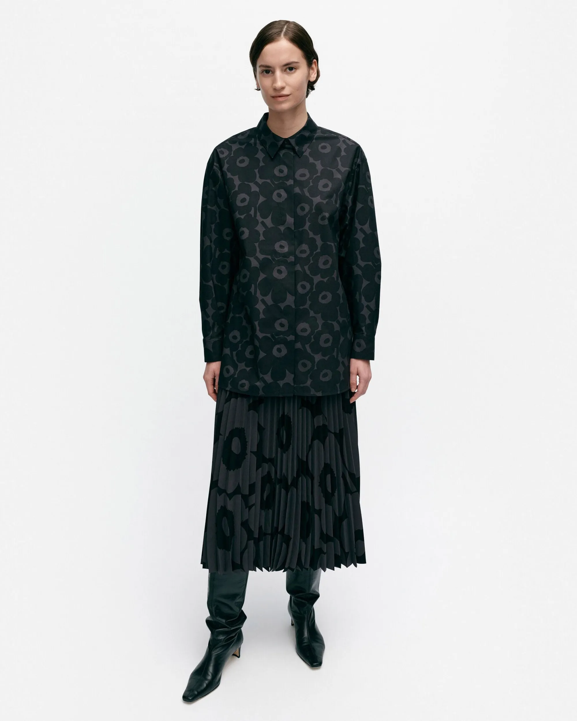 Marimekko Paidat Ja Tunikat>Ruoste Mini Unikko Puuvillapopliinipaita