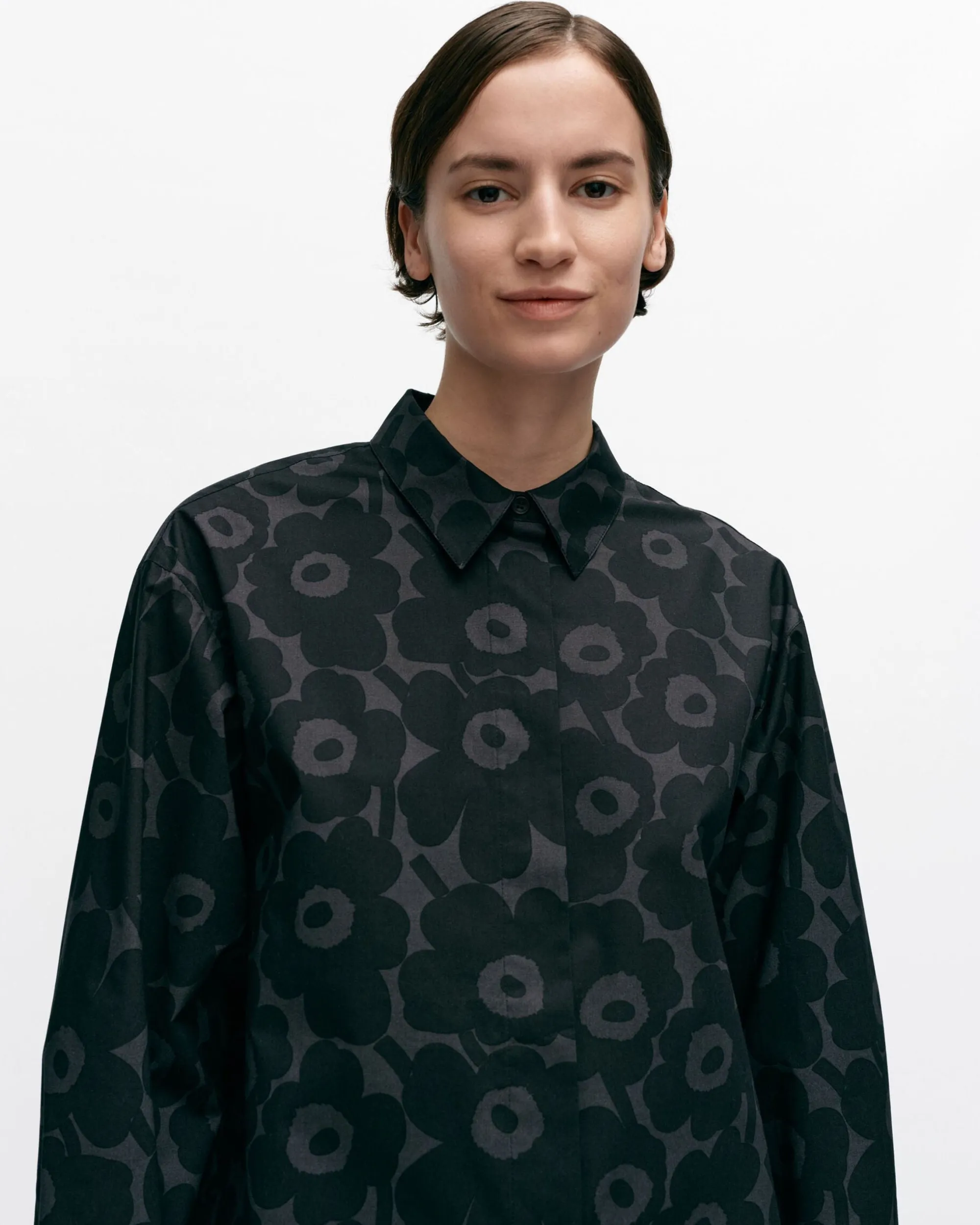 Marimekko Paidat Ja Tunikat>Ruoste Mini Unikko Puuvillapopliinipaita