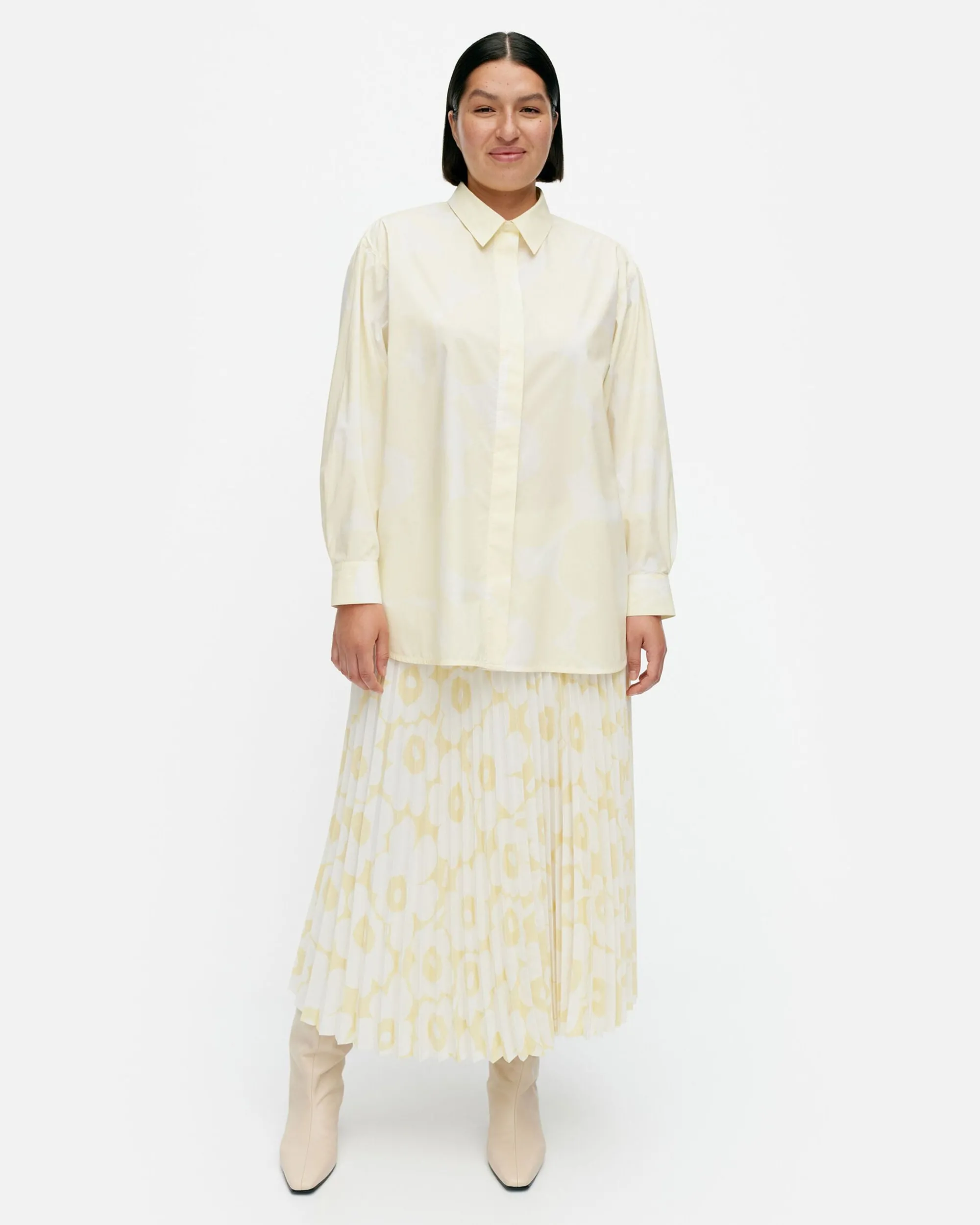 Marimekko Paidat Ja Tunikat>Ruoste Unikko Puuvillapopliinipaita
