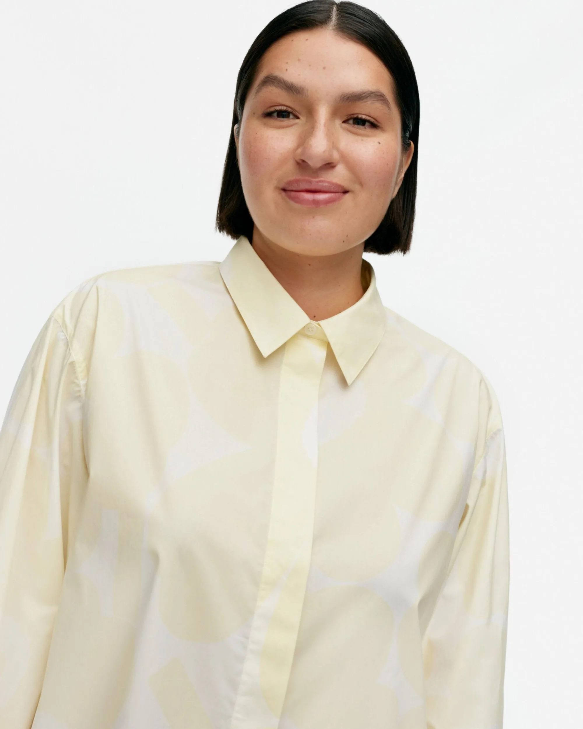 Marimekko Paidat Ja Tunikat>Ruoste Unikko Puuvillapopliinipaita