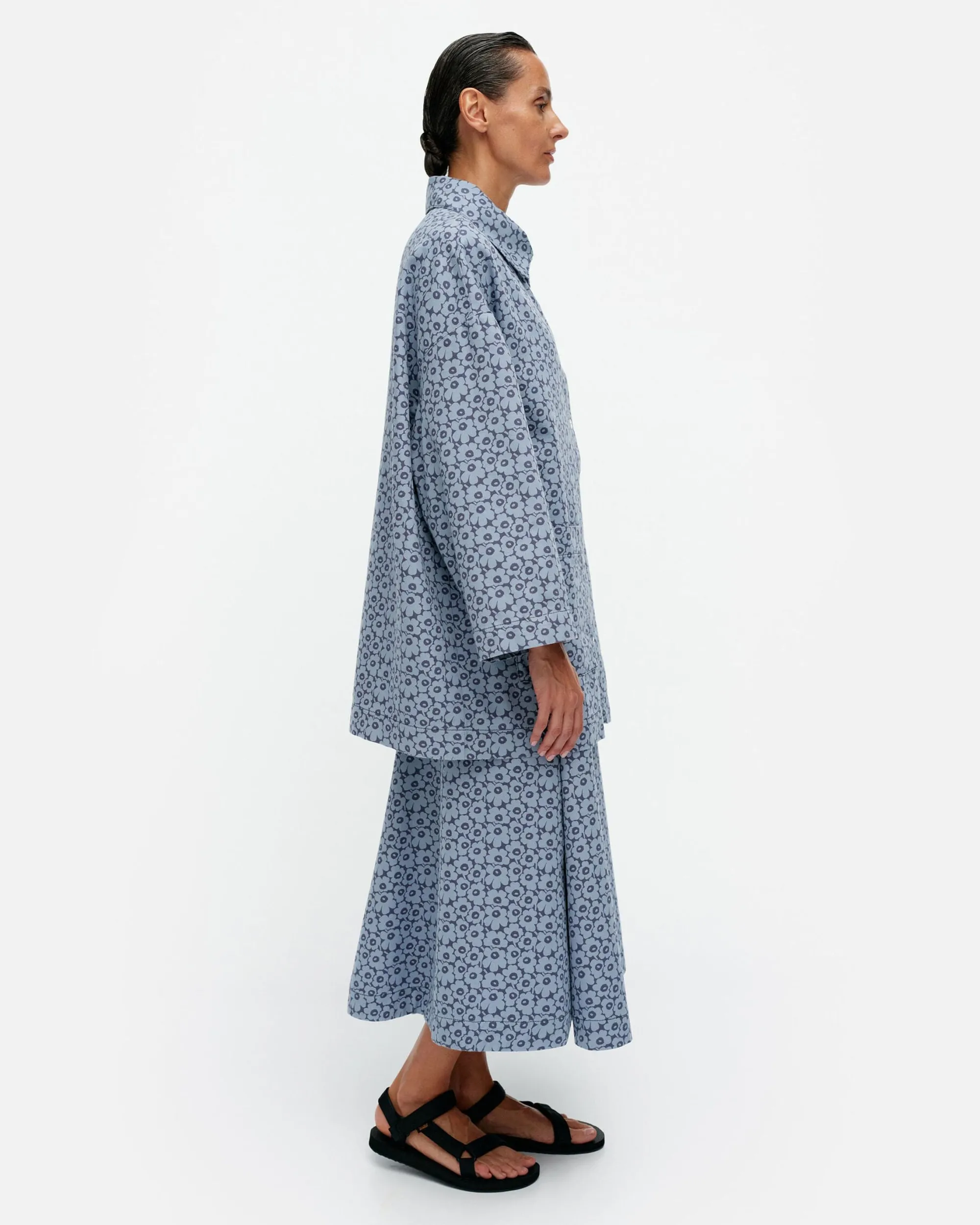 Marimekko Paidat Ja Tunikat>Sumu Unikko Puuvillapaitatakki