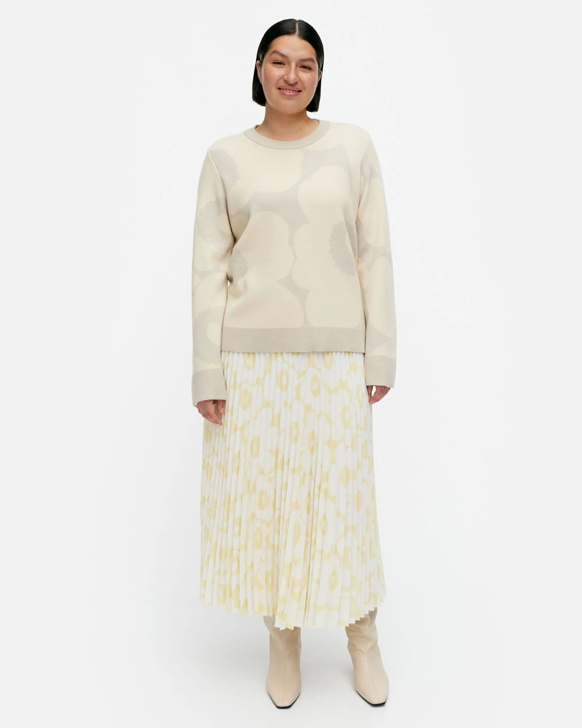 Marimekko Paidat Ja Tunikat>Tahti Ii Unikko Villaneulepusero
