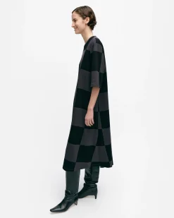 Marimekko Mekot>Tangentti Kukko Ja Kana Trikoomekko