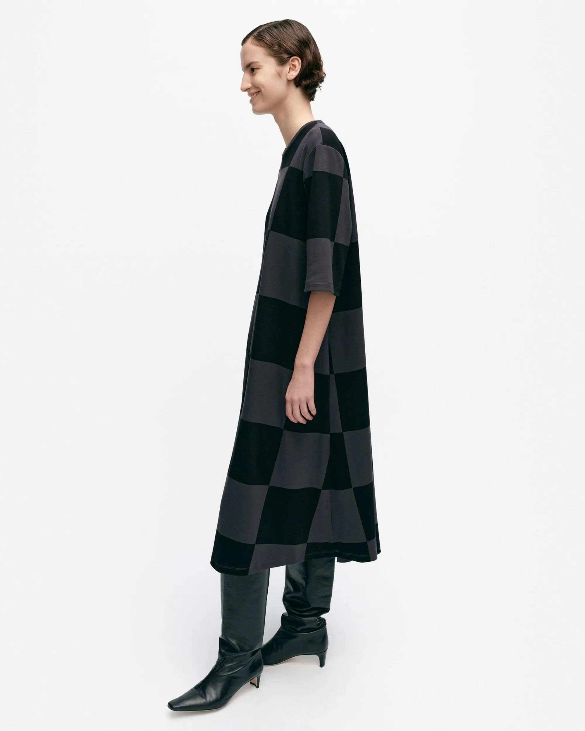 Marimekko Mekot>Tangentti Kukko Ja Kana Trikoomekko
